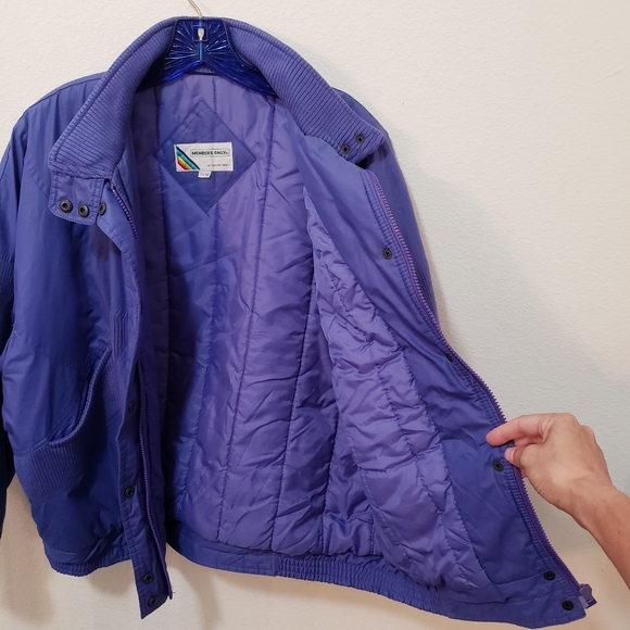 Vintage 80s Members Only Periwinkle Bomber Jacket - Picture 10 of 15